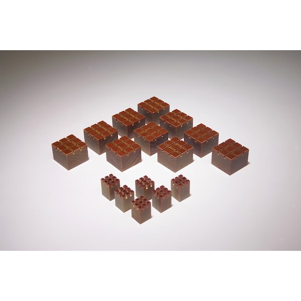 Embedding Blocks, 5/8" X 5/8" X 3/, PK 10